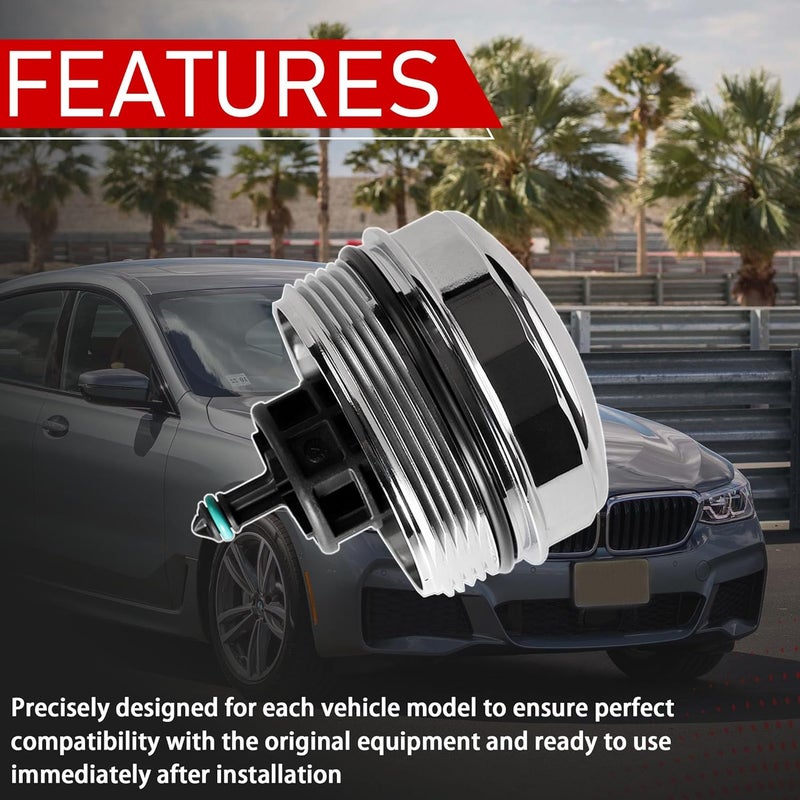 Motarithl Upgrade Aluminium Oil Filter Housing Cover Cap Compatible With 2006-2018 BMW 128 228 328 330 335 428 435 525 530 535 640 740 X1 X3 X4 X5 X6 740 N52 N20 N54 N55 Replaces 11427525334 917-056 - Image 4